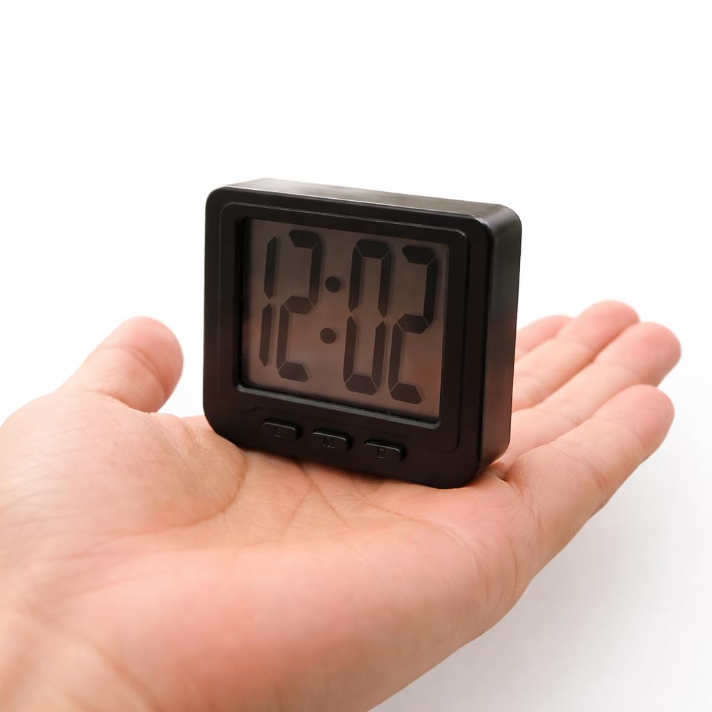 Digital mini Clock for Multipurpose use Portable Compact Smart Magnetic Mini Digital Clock for Kitchen,Study Table,Office.-image-42
