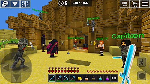 Multicraft: Block Craft Exploration 3D com exportação de skins para Minecraft