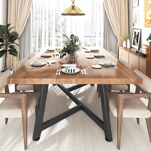 chartustriable 72 inch Solid Wood Dining Table