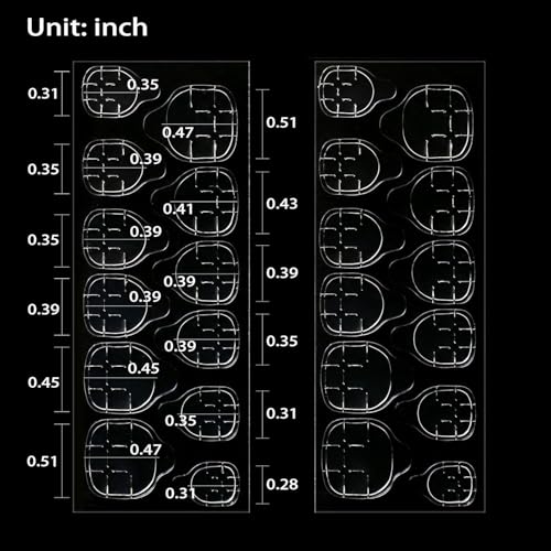 Image of COSTICA 8 Sheets Double-Sided Nail Jelly Sticker Waterproof Breathable Glue Tabs Jelly Glue Adhesive Tabs Super Sticky Fake Nail Glue Stickers for Manicure(8 Sheets 192 pcs, 6.2 cm