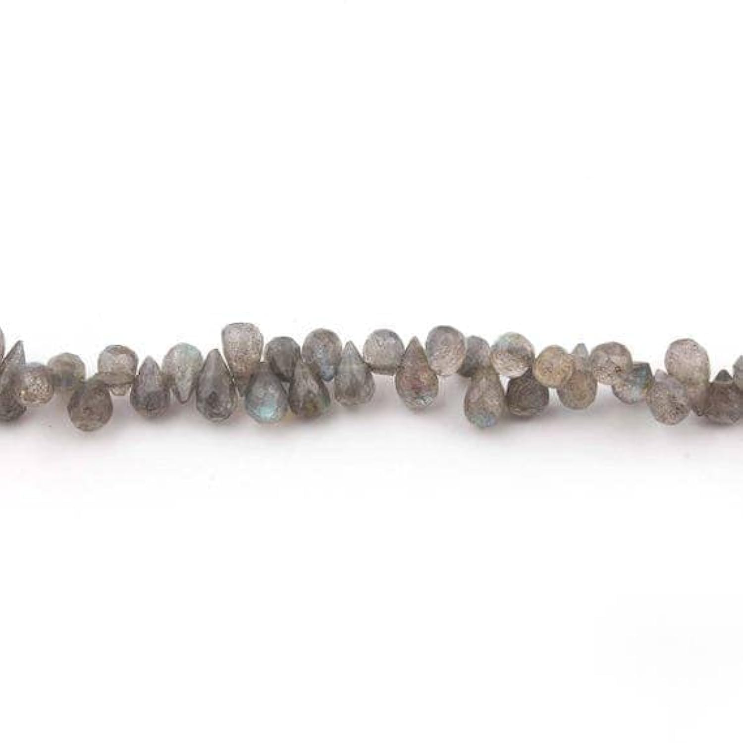 Labradorite facettée briolette 7mmx5mm pour remplacer les pierres ternes de vos bijoux