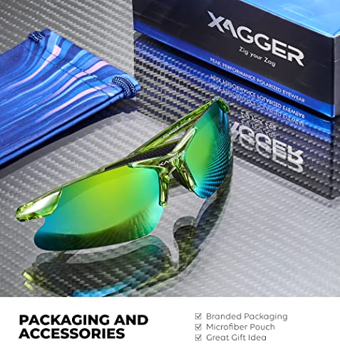 Xagger Youth Polarized Sports Sunglasses For Boys Girls Age 8-14 Kids Teens Lightweight Baseball Softball Cycling Running Glasses #TOP4
