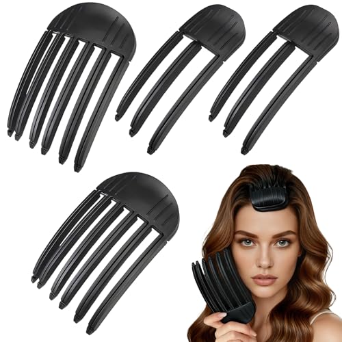Volumen Clips Haare 4 Stück Volumenclip für den Haaransatz Volumen Haarklammer Volumen Haarspangen für Fluffige Pony Haar-Volumen-Rollenclip Kein Abdruck Haarwurzel Lifting Clips für Männer und Frauen