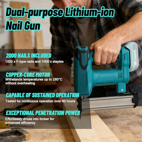 18GA Cordless Nail Gun for Makita 18V Battery - Image 4