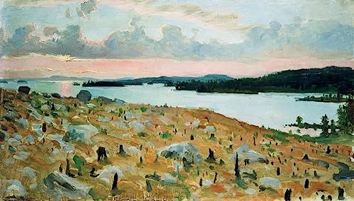 Affiche lac Kallavesi de Gallen Kallela pour salon moderne 60x90