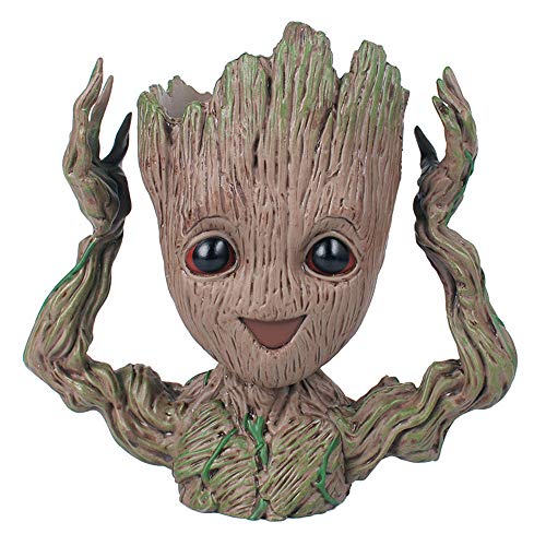 KnikGlass bebé Groot Titular de la Maceta/Pluma Cover