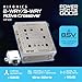 Hifonics HFXR 2/4 Ch 2/3 Way Active Crossover, 8.5V Line Driver with Remote Bass Level Control, Adjustable Filters, and Front/Rear/Sub Outputs