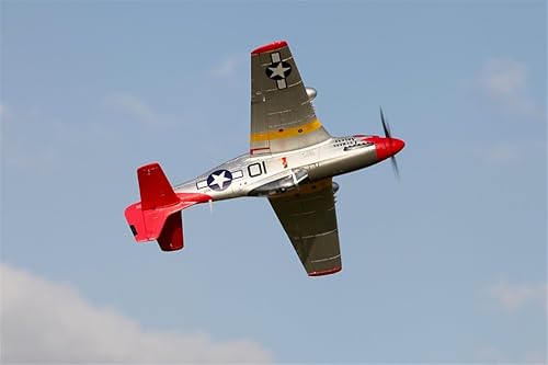Miniatura 5 de FMS P-51 Mustang Red Tail RC Airplane 6CH 1700mm 669 Envergadura con solapas LED retráctiles PNP Warbird