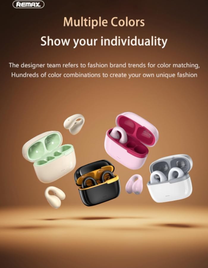 Person wearing REMAX CozyBuds W11 Earphones
