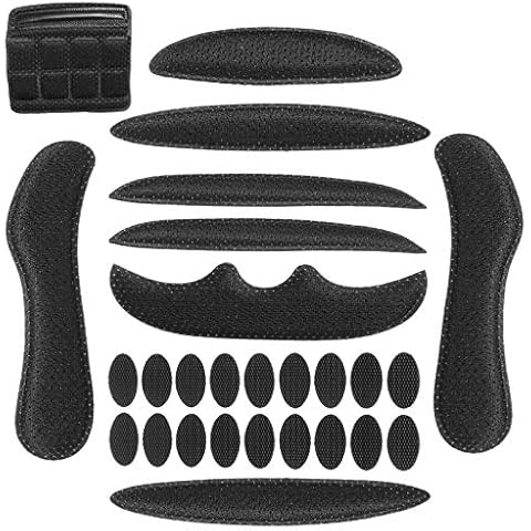 CLISPEED Universal Helmet Pads Bike Helmet Pads Riding Helmet Protection Pads Foam Padding Kit for Bike Motorcycle Cycling Helmet (Black) Cover
