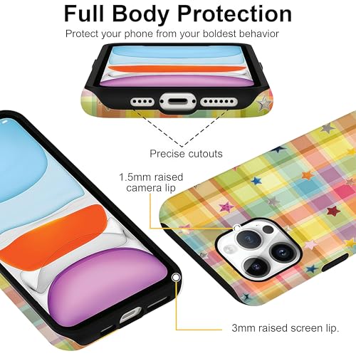Idée cadeau fille : coque iPhone 12 Pro Max étoiles colorées - 4