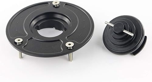 Miniatura 7 de Xitomer GSXR - Tapa de tanque de gasolina de 3 agujeros para motocicleta, tapa de combustible, aleación de aluminio CNC, apta para HAYABUSA GSX