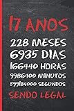 17 ANOS SENDO LEGAL: PRESENTE DE ANIVERSÁRIO CRIATIVO E ORIGINAL | CADERNO, DIARIO, NOTAS OU AGENDA. (Portuguese Edition)