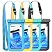 Mpow Waterproof Phone Pouch, IPX8 Universal Waterproof Case Underwater Dry Bag 4-Pack Compatible for iPhone Xs Max/XS/XR/X/8, Galaxy S9/S9P/S8/Note 9/8, Google/HTC up to 6.5"(Blue Yellow Green Black)