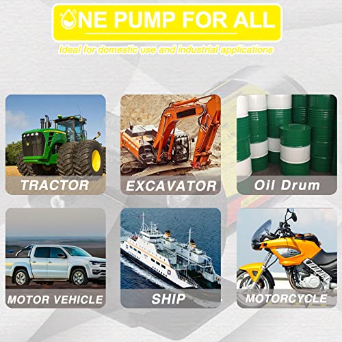 Image of TRUPOW 12V DC Self-priming Gasoline Fuel Oil Transfer Pump with Reversible Pumping for Gasoline Diesel Kerosene & More