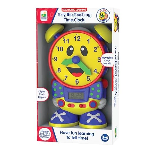 The Learning Journey Telly The Teaching Time Clock - Electronic Analog & Digital Time Telling Aid with Two Quiz Modes & Night Light - Telling Time Teaching Clock - Award Winning Toys