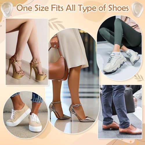 Image of Shynek 10 Pack Metatarsal Pads for Foot Ball of Foot Cushions for Heel, Soft Gel Self Adhesive Foot Pad Insoles Forefoot and Sole Support, Pain Lessen Metatarsalgia Morton's Neuroma for Women and Men