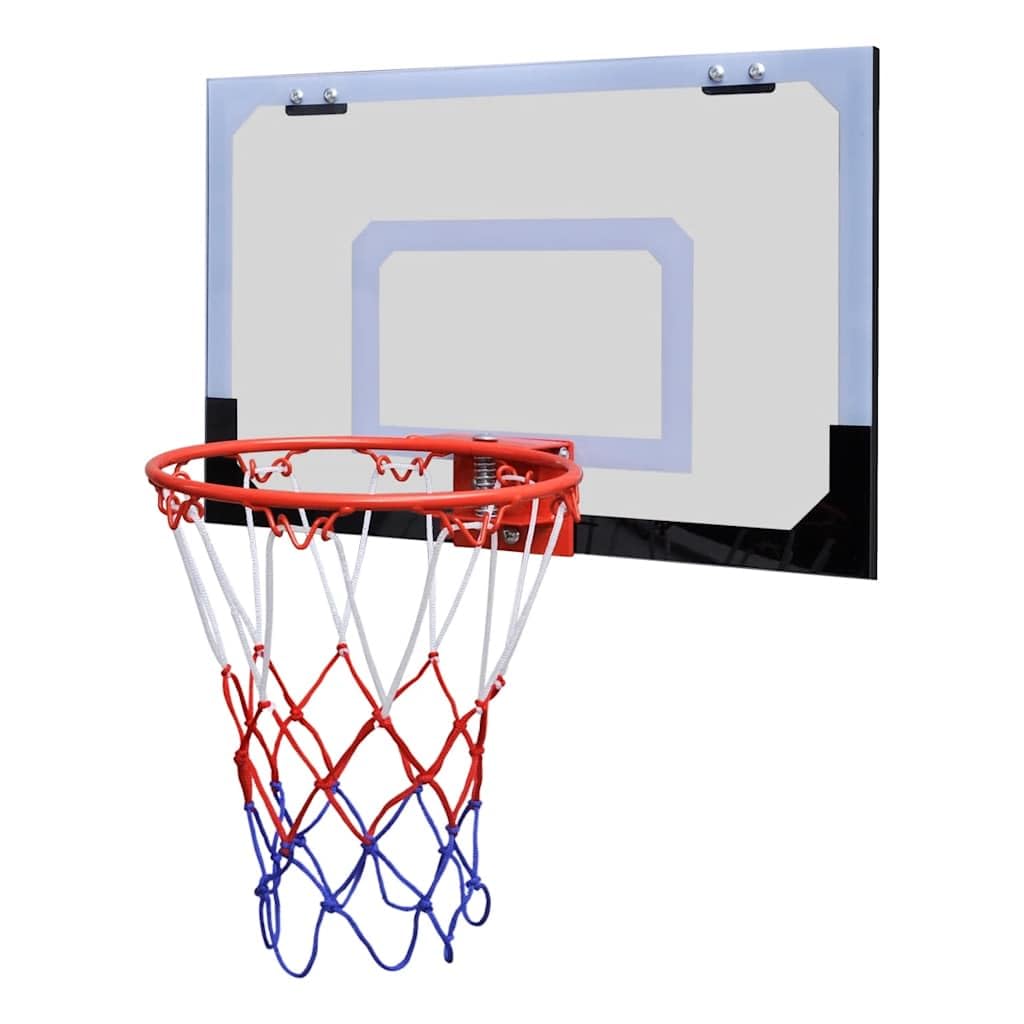 Mini canestro da basket da porta con palla e pompa, set da basket per bambini e adulti, per interni con tavola imbottita