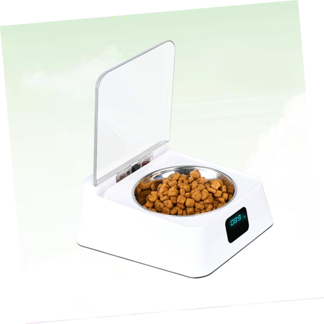 ibasenice Automatischer Induktions Futterspender Tiernahrung Napf Groß Geruchlos rutschfest Für Katze Hund Haustiere