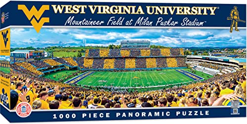 Image of MasterPieces NCAA West Virginia Mountaineers Stadium Panoramic Jigsaw Puzzle, 1000-Piece