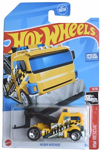 Hot Wheels Heavy Hitcher HW Rescue 9/10 Yellow miniatura 1