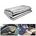 Viviance Stuoia del Cotone Dell'Isolamento Termico di Vetro di Fibra 100Cmx140Cm per Il Silenziatore del Cappuccio del Motore di Turbo dell'automobile