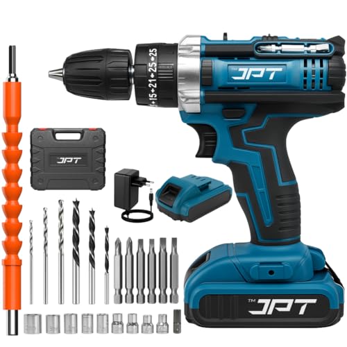 Add JPT 21V Heavy-Duty Impact Cordless Drill Machine - Image 2