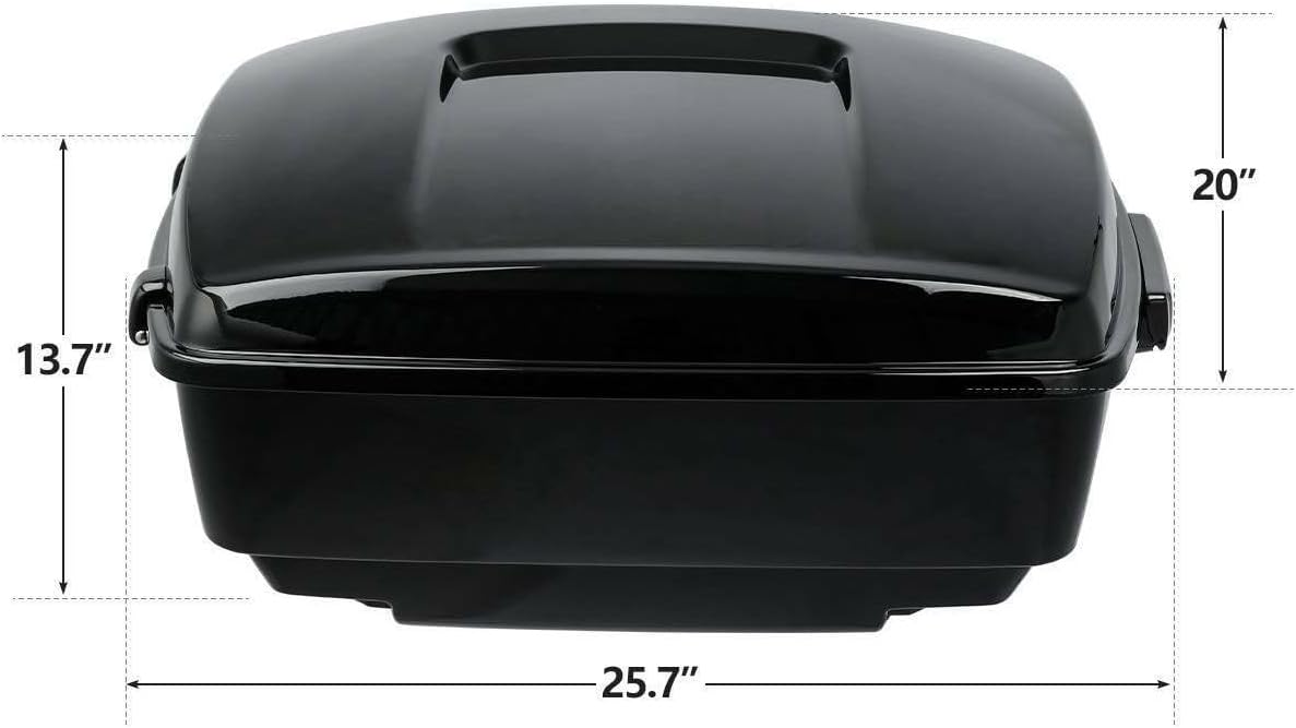King Tour Trunk Rack Pad Mount Plate Fits Black 20 Inches-Length