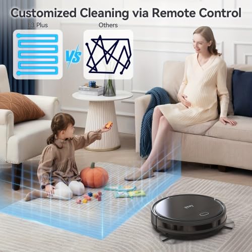 Mini Saugroboter 9000Pa mit Wischfunktion, 3-in-1 Staubsauger Roboter für Auto Haushalt Teppich, ultraflach 7,2 cm mit Fernbedienung, 2000mAh 100 Min Laufzeit, Anti-Sturz & Hindernisvermeidung, grau