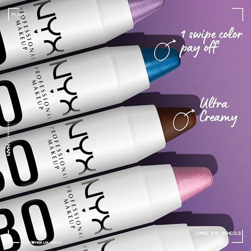 NYX PROFESSIONAL MAKEUP Jumbo Eye Pencil, Blendable Eyeshadow Stick & Eyeliner Pencil - Black Bean (Black)