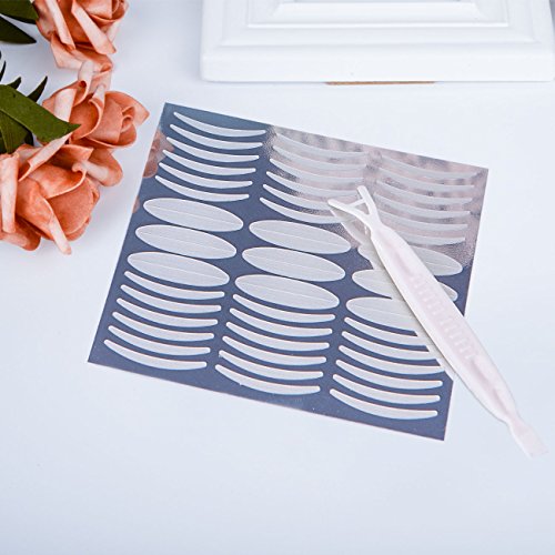 540PCS/270Pairs Invisible Single Side Fiber Double Eyelid Tape Stickers Perfect for Hooded, Droopy, Uneven, small eyes, or Mono-eyelids, 180PCS Slim + 360PCS Wide