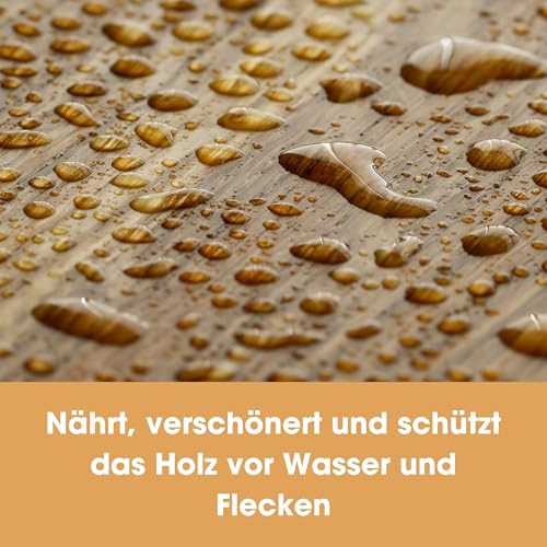 Furniture Clinic Bienenwachspolitur für Holz und Möbel – 200 ml – natürliches Bienenwachs für alle Holzarten und Farben (Dunkle Eiche)