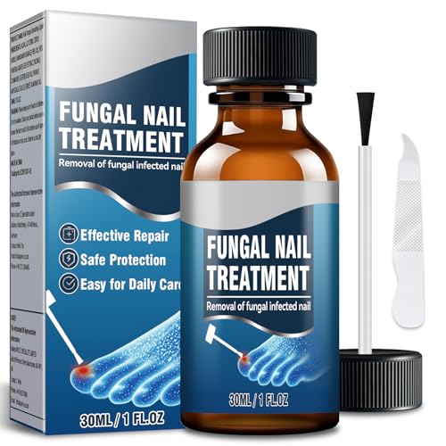 Tratamiento para Hongos en Uñas, Repara Uñas Quebradizas y Descoloridas, Previene Recurrencias, con Aceites Naturales de Semilla de Uva y Almendra Dulce, 30ml