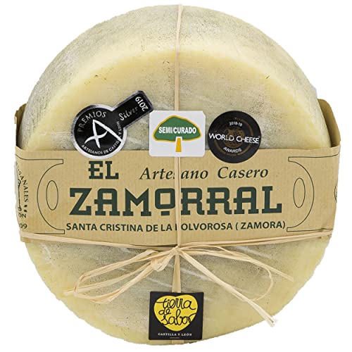 EL ZAMORRAL Queso Semi-Curado Grande Natural con Leche de Oveja Cruda Artesanal Sin Aditivos 2.2 Kg Cover