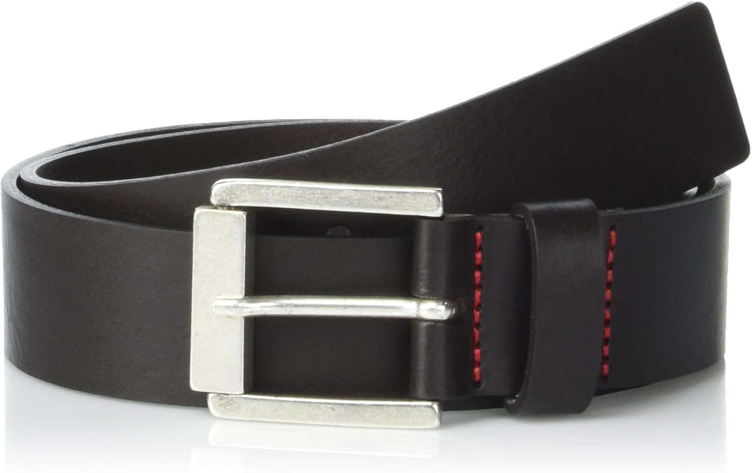 HUGO Men's Gaston Square Buckle Leather Belt