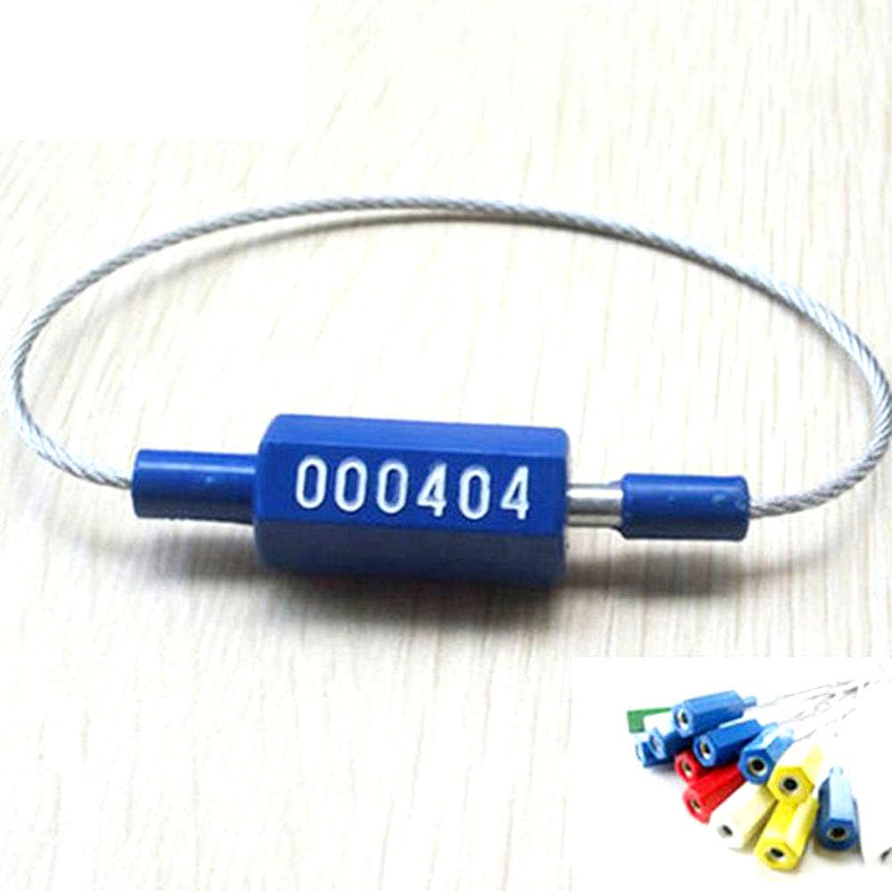 30pcs Plastic Tightening Security Wire Seals Cargo Container Seals Cable Seals Plug Wire Blockade Anti-Oil Sunscreen