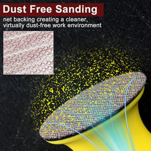 SPEEDWOX 3-Inch 800 Grit Mesh Abrasive Dust Free Sanding Discs, Virtually Dust-Free, Box of 25 Discs - Image 3