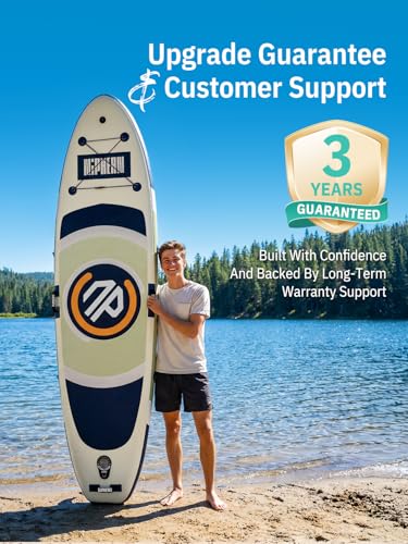 Image of Niphean 10' Inflatable Paddle Board, Ultra-Light SUP for Beginners