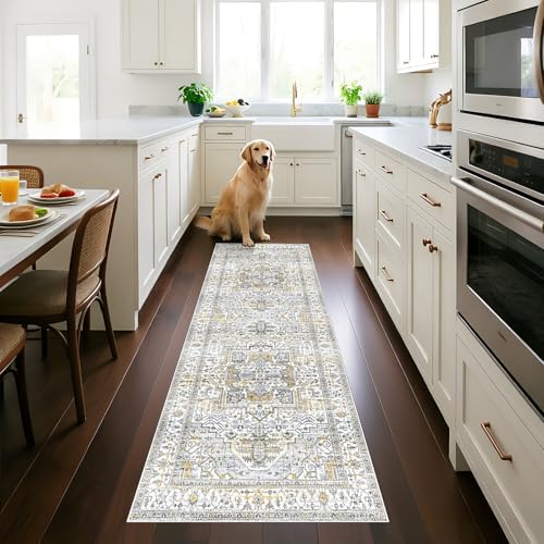 2x6 Hallway Washable Runner Rug : Vintage Soft Kitchen Bathroom L...
