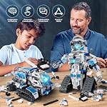 6 en 1 STEM Kit de construction de robots, 780 PCS APP & Télécommande Space Robot Toys for Kids Age 8-14+, Ensemble de sciences éducatives, Ingénierie Codage technique Kit robotique Cadeau d'anniversaire pour garçons filles