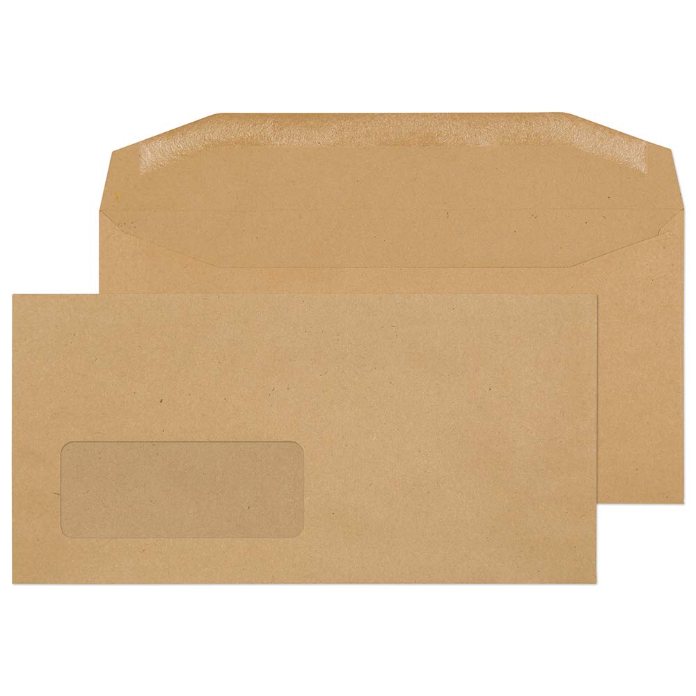Blake Everyday Mailing Bag Window Dl 220 (W) X 110 (H) Mm Cream 80 Gsm Pack Of 1000