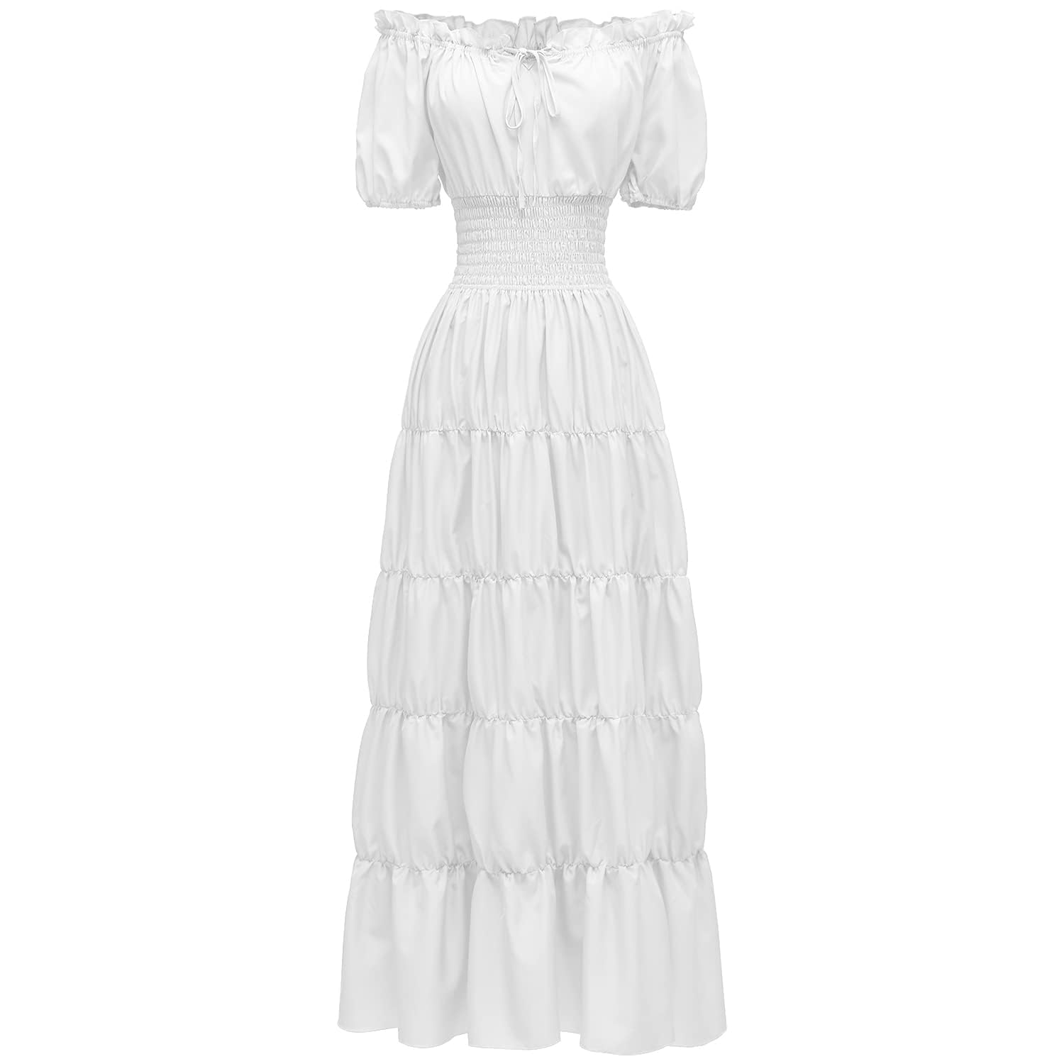 ABaoWedding Renaissance Women Medieval Chemise Dress Pirate Peasant Top Irish Under Dress
