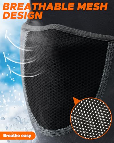 image for BEACE Balaclava Face Ski Mask with Movable Deisgn for Men Women-Fleece