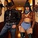 JASGOOD Rhinestone Belt for Women Men Bling Studded Western Cowboy Cowgirl Belts for Jeans,Dark Brown