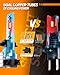 SEALIGHT H7 Premium Fog Bulbs, high-performance 55,000LM Super Bright Adaptive Beam, Light Powersport, H7 Bulbs Cool White with Cooling Fan, 10-Year Warranty Plug and Play, Pack of 2