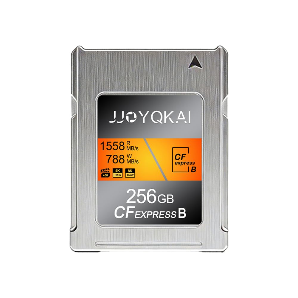 JJOYQKAI 256GB CFexpress Type B Memory Card, Up to 1588/788MB/s