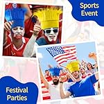 Hairy Headband, Funny Hat Fun Party Costume Accessories, Novelty Crazy Troll Hair Wigs for Adults and Teens, Party Supplies Headwear for Spirit Day, Sports Event,Halloween,Cosplay(Blue&Yellow, 2 Pack) - Image 5