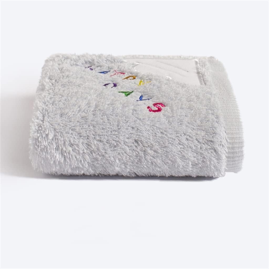50x25cm Small Face Towel Rectangular Cotton Embroidery Baby Towel Absorbent Good Household(E)