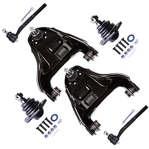 SCITOO 6pcs Front Suspension Kit Upper Control Arm And Ball Joint Lower Ball Joint Outer Tie Rod End Replacement For Chevy Blazer For Chevy S10 For GMC Jimmy For GMC Sonoma For Oldsmobile Bravada