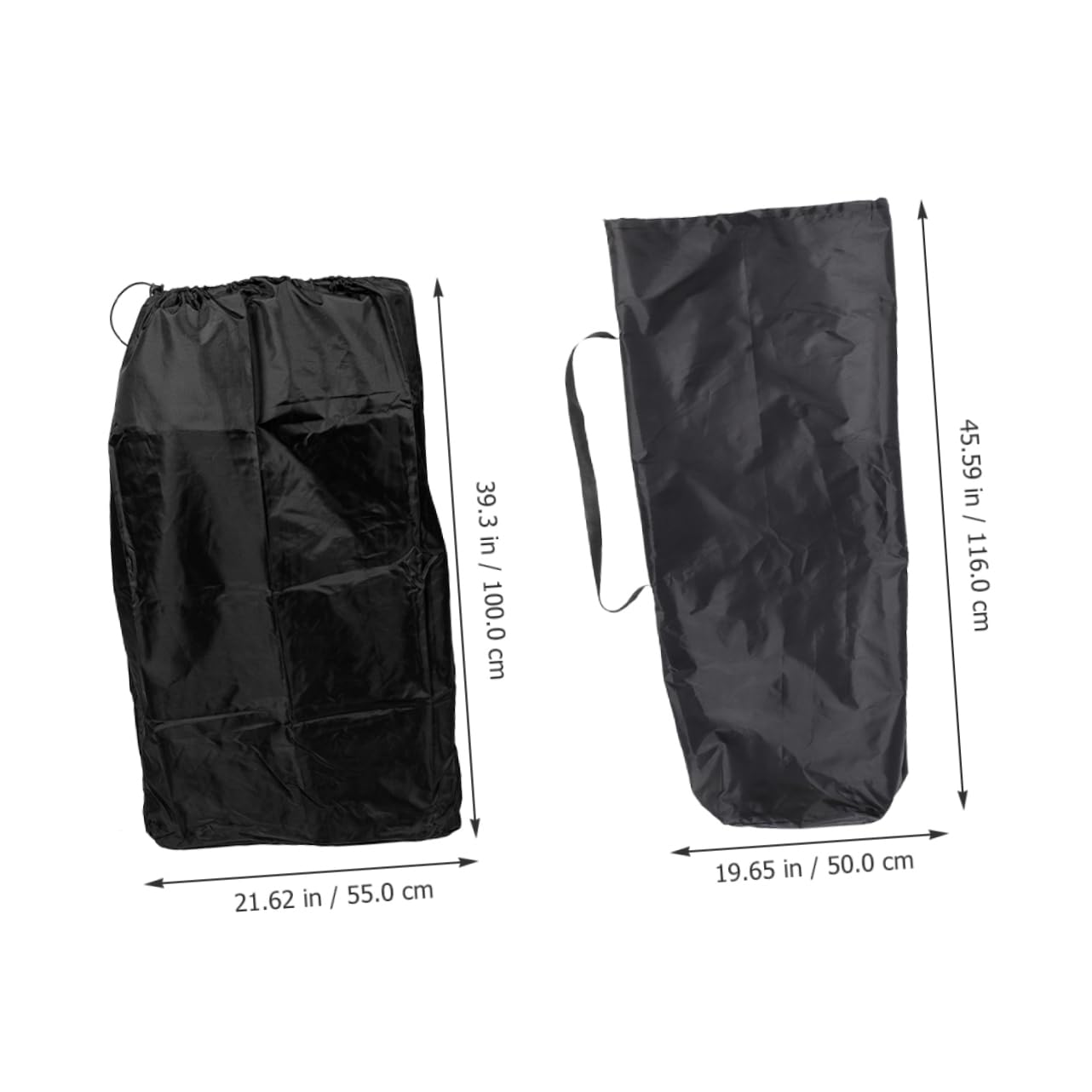 Yardwe 3 Set Set Di Borse Da Viaggio Per Passeggino Sacchetti Sottovuoto Per Piumini Borsa Custodia Per Piumino Coperchio Contenitori Trasparenti Con Coperchi Stoffa Black 2 Pezzi * 3